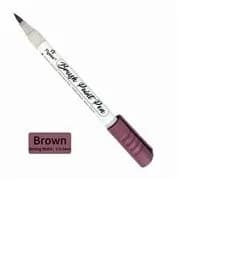 Акриловый маркер для скетча, каллиграфии, творчества и рисования Flysea Acrylic Brush FS-2BR, наконечник кисть, цвет коричневый