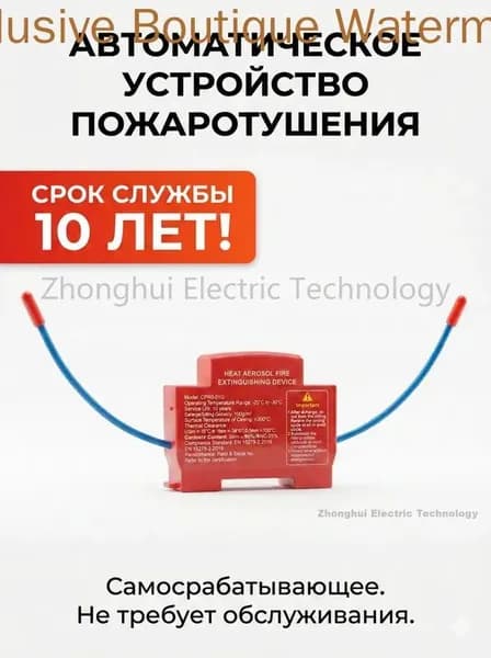Огнетушитель аэрозольный в электрощит на DIN-рейку ORRO, автоматический самосрабатывающий, для дома и шкафа, 1-100 шт.