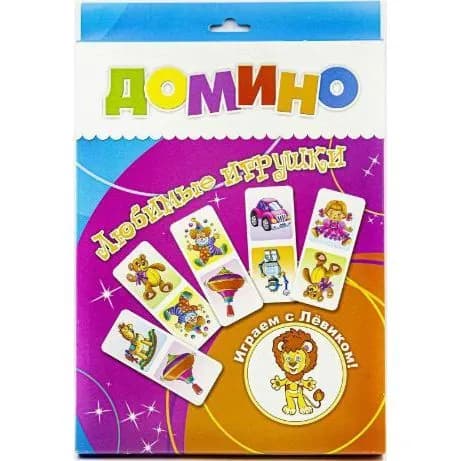 Детское домино "Любимые игрушки" / Развивающая игра для детей / Издательство "Улыбка", ТМ Улыбка