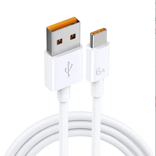 Кабель для мобильных устройств USB Type-A/USB Type-C, 1 м, белый
