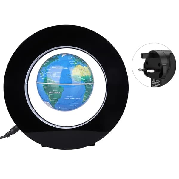 Новинка: круглый левитирующий глобус с LED-подсветкой для офиса
