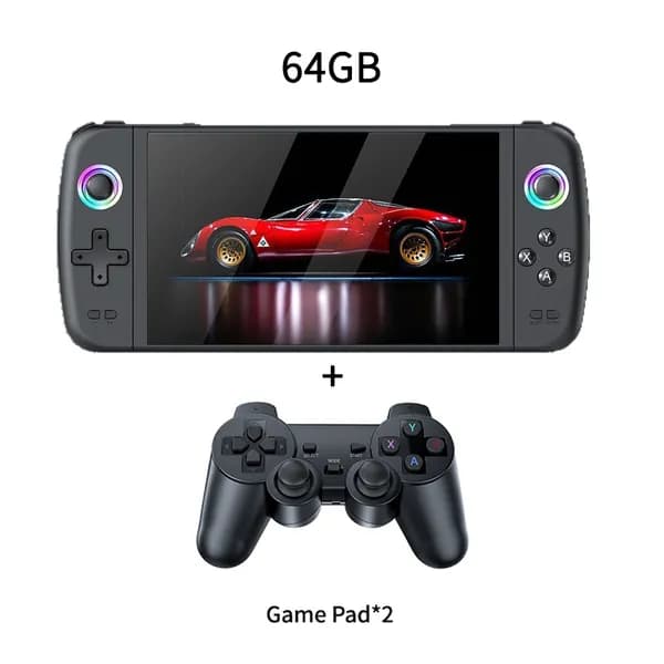 SJGAM M27 64GB симулятор приставка ретро игровая консоль портативная+2* игровой контроллер, Linux система, 15000 игра