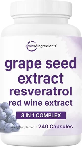 Micro Ingredients Экстракт виноградных косточек, 240 капсул