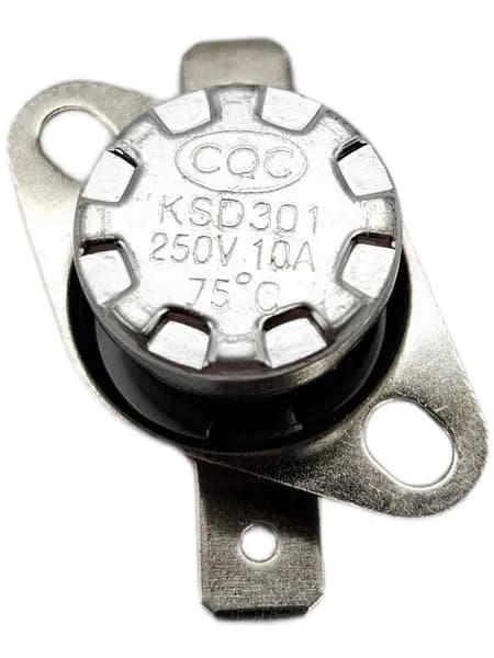 KSD301 75*C 10A NC, Термостат биметаллический