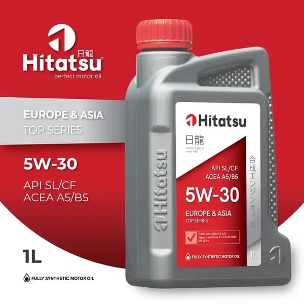 Hitatsu 5W-30 API SL/CF; ACEA A5/B5 5W-30 Масло моторное, Синтетическое, 1 л