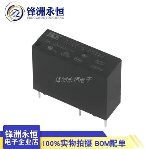 2шт./лот AC6T-S-DC12V реле