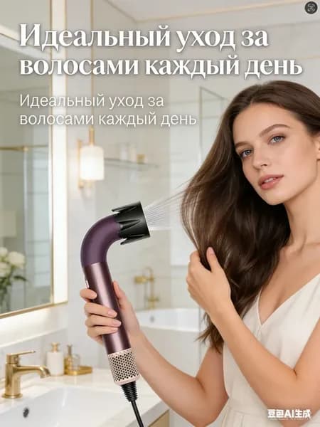 Мощный поток воздуха для быстрой сушки даже густых волос