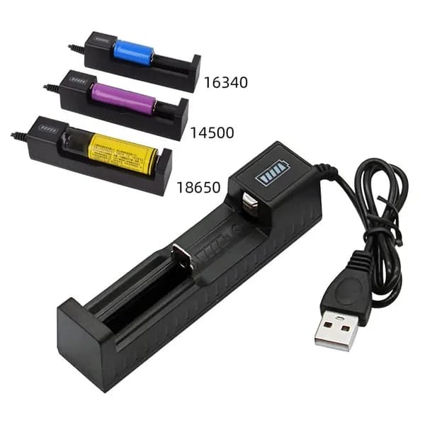 1865O 2665O 3,7 В Перезаряжаемое интеллектуальное USB-Зарядное Устройство со светодиодным индикатором