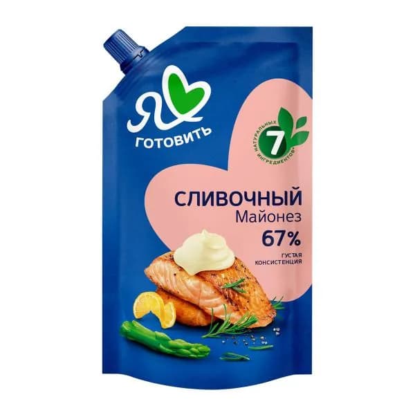 Майонез Я люблю готовить Сливочный 67% 600мл