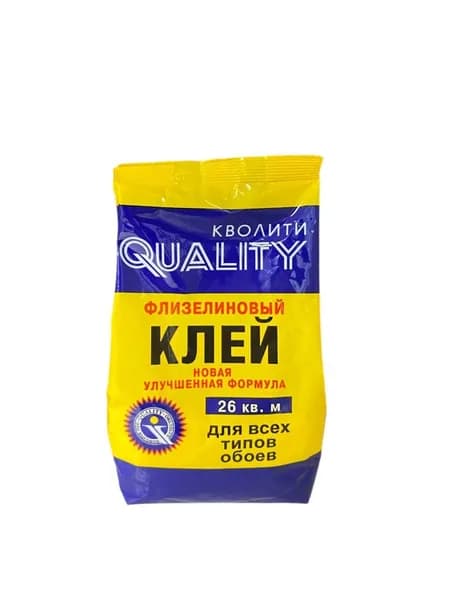 Клей для обоев QUALITY Кволити, флизелиновый, 200 г., 1 шт.