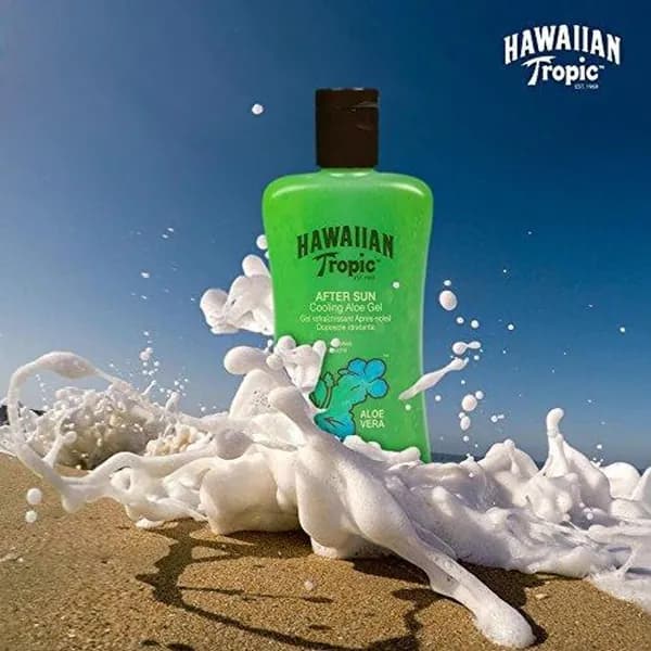 Hawaiian Tropic After Sun Cool Aloe Gel, охлаждающий гель после загара с алоэ вера, увлажнение и уход за кожей после солнца, 200 мл
