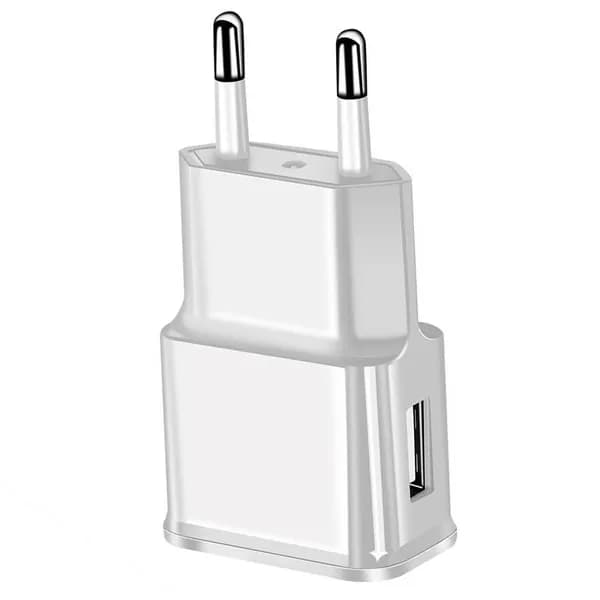 USB-зарядное устройство для ЕС, белое, 5 В, 1 А