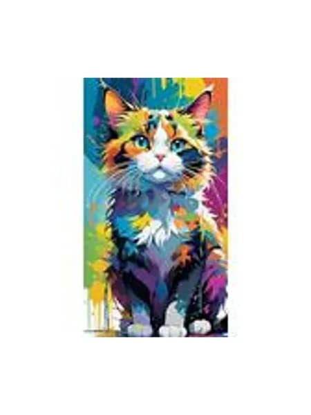 ARTGOTO Набор для алмазной мозаики с квадратными камнями, 40x70см, Кошка