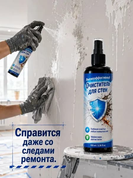 Очиститель строительный 0.1 л 100 г, 1 шт
