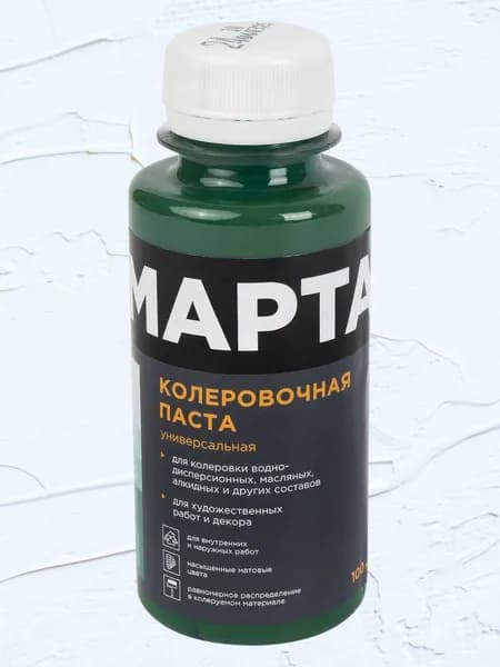 Колер MARTA №24 универсальный, Зеленый, 100 мл, высококонцентрированный, матовый