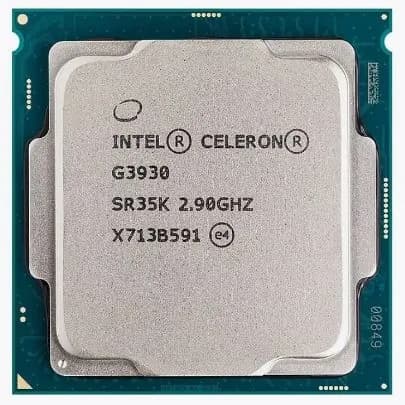 Процессор Intel Celeron G3930 (BXC80677G3930) OEM - LGA 1151, 2 x 2,9 ГГц, L2 - 512 КБ, L3 - 2 МБ, DDR4 - 1333 МГц, TDP 51 Вт