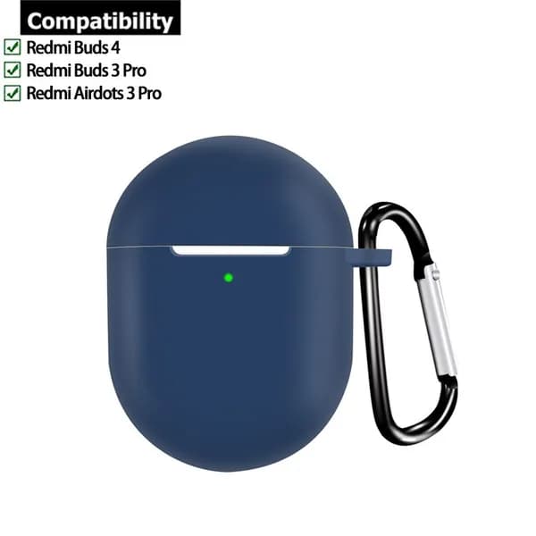 1 шт Защитный чехол для наушников TPU Силикон для Redmi Buds 4 / Buds 3 Pro / Airdots 3 Pro, мягкий, с крюком