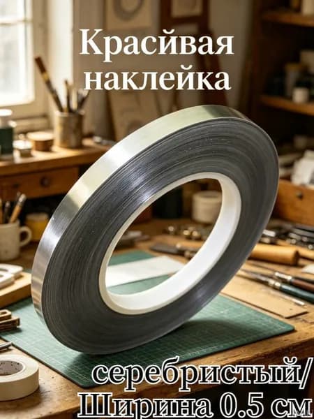 Самоклеящаяся лента из медной фольги, для герметизации швов плитки, водостойкая серебряная/золотая, ширина 0.5/0.8/1 см, длина 50 м, 1 рулон