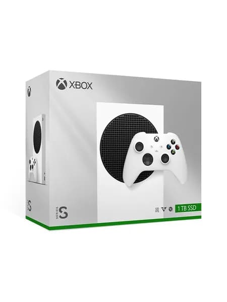 Microsoft Игровая приставка Xbox Series S, 10 ГБ + 1 TБ, Белый