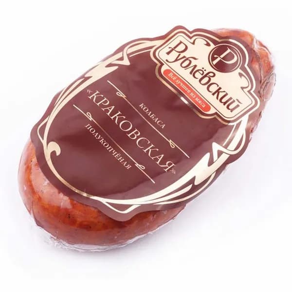 Колбаса полукопченая Рублевский Краковская 350 г