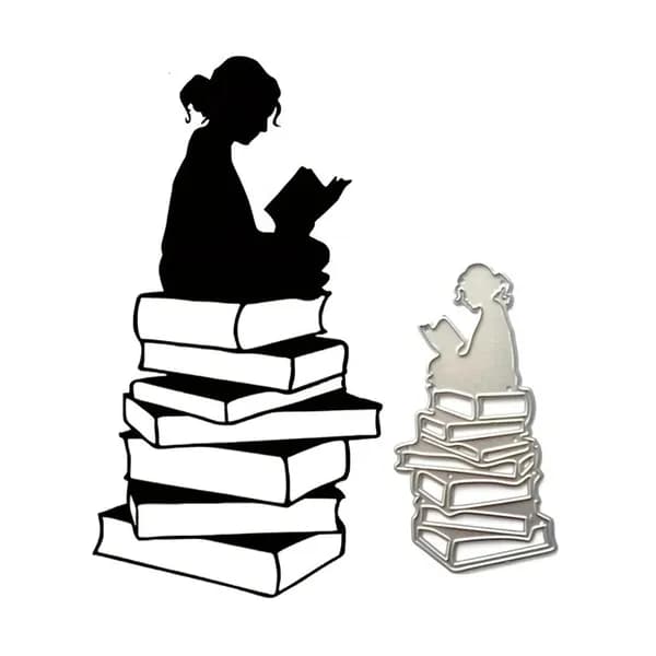 Металлические штампы для вырезания книг для тиснения и скрапбукинга
