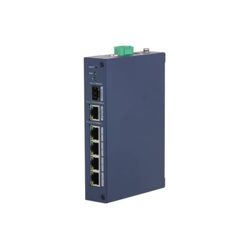 Коммутатор DAHUA CHS4106-4ET, 4 порта, мегабит, 1 порт гигабитного восходящего канала, 1 порт гигабитного SFP, управление из облака.