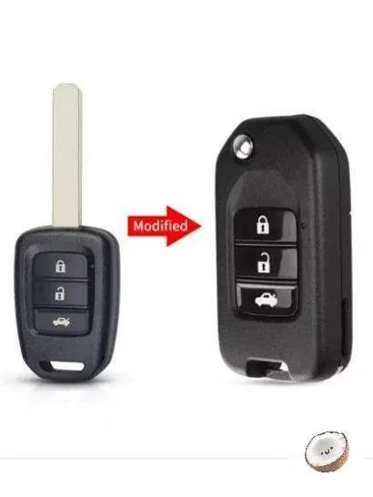 Ключ зажигания, арт. Корпус ключа зажигания для Honda CRV Accord Civic Fit XRV VEZEL CITY JAZZ HRV