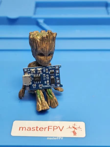 FPV контроллер заряда TP4056 microUSB 5V 1A (с защитой АКБ) для квадрокоптера