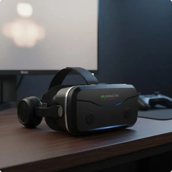 VR-очки с наушниками для смартфона 4.7-7.2 дюйма Чёрный