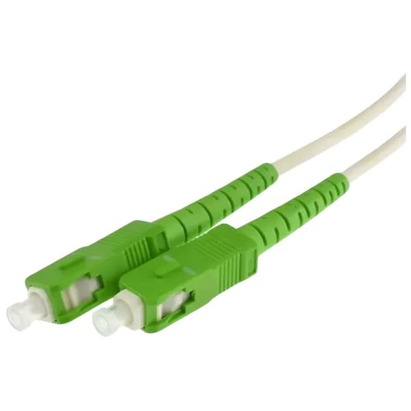 Оптический патч-корд 30 метров SC(APC)-SC(APC) 3mm simplex, VIMCOM, Оптоволокно, Ростелеком, Дом Ру, МГТС зеленый