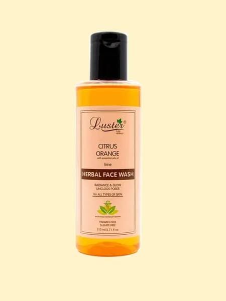 LUSTER Citrus Orange Herbal Face Wash Гель для умывания с экстрактами цитрусовых 110мл