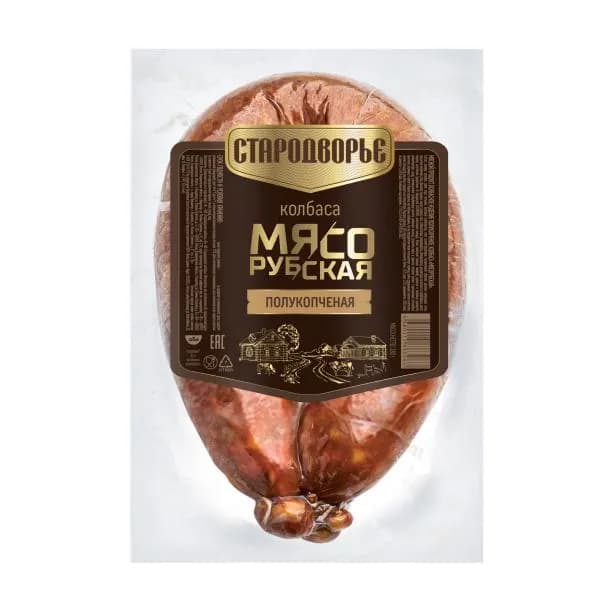 Колбаса Мясорубская полукопчёная Стародворье 280г