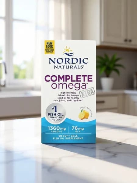 Nordic Naturals, Complete Omega Xtra, со вкусом лимона, 1360 мг, 60 капсул (680 мг в 1 капсуле)