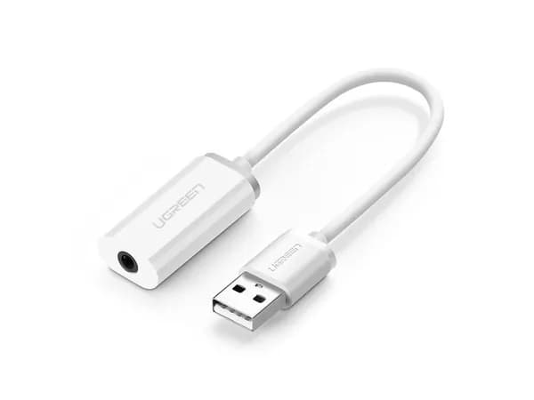 Адаптер внешний стерео звуковой (карта) USB-A (US206) Ugreen