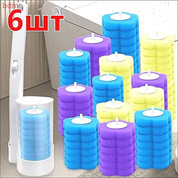 Ершик для унитаза, 6 шт