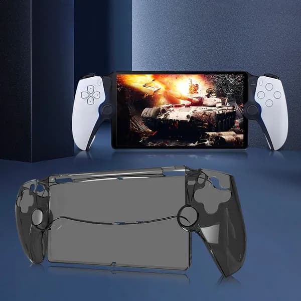 Прозрачный чёрный чехол для PlayStation Portal из поликарбоната, защита от падений, 360