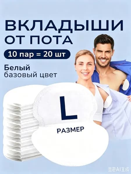 Вкладыши от пота, 20 шт.