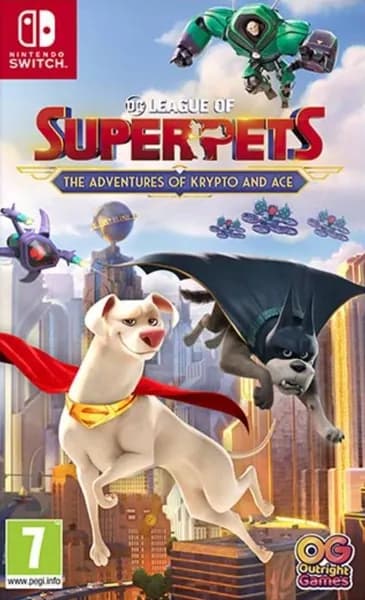 Игра DC Лига Суперпитомцы Приключения Крипто и Туза (League of Super-Pets) Switch Русская Версия Картридж на Nintendo Switch