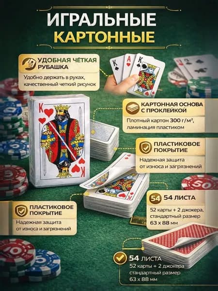 Карты игральные картон