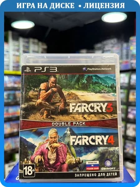 Игра Far Cry 3 + Far Cry 4 PS3 (Русская версия) (Box)