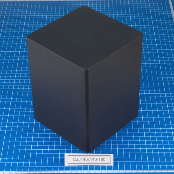 Cap140x140-180 Колпак (кожух) для трансформатора. Внешний размер колпака (ДхШ-В) 140x140-180 (мм)