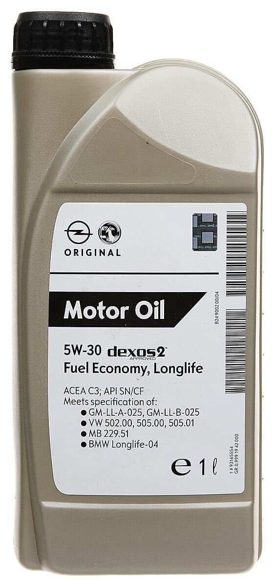 General Motors DEXOS2 (EU) 5W-30 Масло моторное, Синтетическое, 1 л