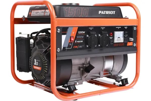 Бензиновый генератор PATRIOT GRS 1500 1.2 кВт (1000 Вт номинал)