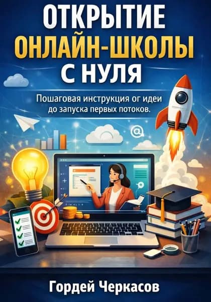 Открытие онлайн школы с нуля. Пошаговая инструкция от идеи до запуска первых потоков | Гордей Черкасов | Электронная книга