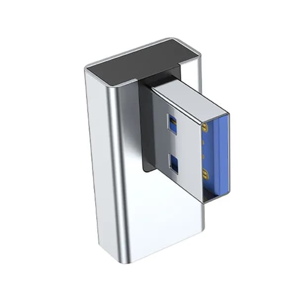 USB 3,0 мужского до самок 90 градусов Адаптер с прямым углом Синхро