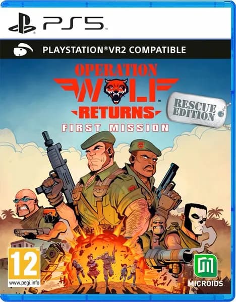 Игра Operation Wolf Returns First Mission Rescue Edition (поддержка PS VR2) (PlayStation 5, PlayStation 5 Pro, PlayStation 5 VR2, Английская версия)