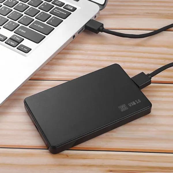 Внешний корпус для 2,5-дюймового SATA-накопителя USB 2.0/3.0, чёрный, ABS
