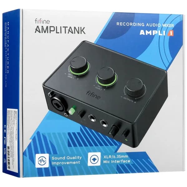Внешняя звуковая карта FIFINE SC1, USB Type-A, USB Type-C, (Ampli1)
