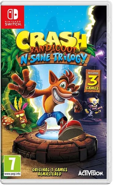 Игра Crash Bandicoot N-Sane Trilogy (Nintendo Switch, Английская версия)