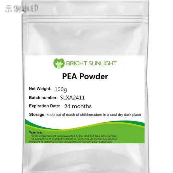 Чистый порошок пальмитоилэтаноламида- ГОРОШИНА Pure Palmitoylethanolamide Powder-100g PEA
